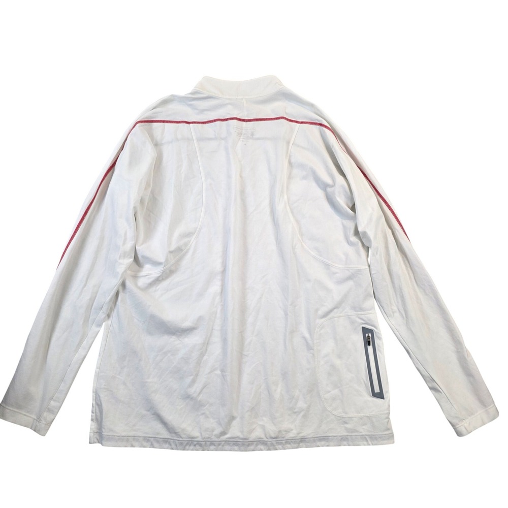 Coolibar Mens XL White UPF 50+ Quarter Zip Popover Sun Shirt Long Sleeve Active - Picture 5 of 11
